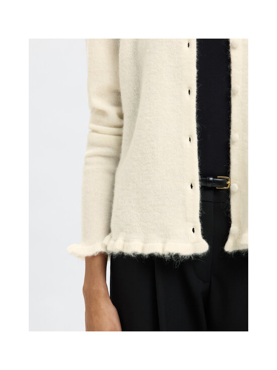 Selected - Kardigan Slflulu Frill - SNOW WHITE DETAIL:MELANGE | Stockmann - photo 5