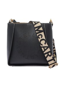 Stella McCartney - Logo Mini Crossbody Bag -laukku - 1000 BLACK | Stockmann