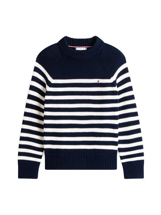 Tommy Hilfiger - Mock Neck -puuvillaneule - 0BD BLUE/WHITE ENG STRIPE SWEATERS - photo 1 Tommy Hilfiger - Mock Neck -puuvillaneule - 0BD BLUE/WHITE ENG STRIPE SWEATERS | Stockmann - photo 1