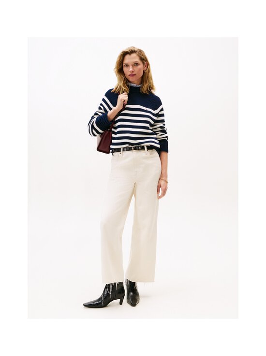 Tommy Hilfiger - Mock Neck -puuvillaneule - 0BD BLUE/WHITE ENG STRIPE SWEATERS - photo 3 Tommy Hilfiger - Mock Neck -puuvillaneule - 0BD BLUE/WHITE ENG STRIPE SWEATERS | Stockmann - photo 3