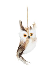 Casa Stockmann - Fabric Owl -joulukoriste - BEIGE | Stockmann