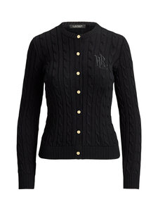 Lauren Ralph Lauren - Palmikkoneuletakki - 003 BLACK | Stockmann
