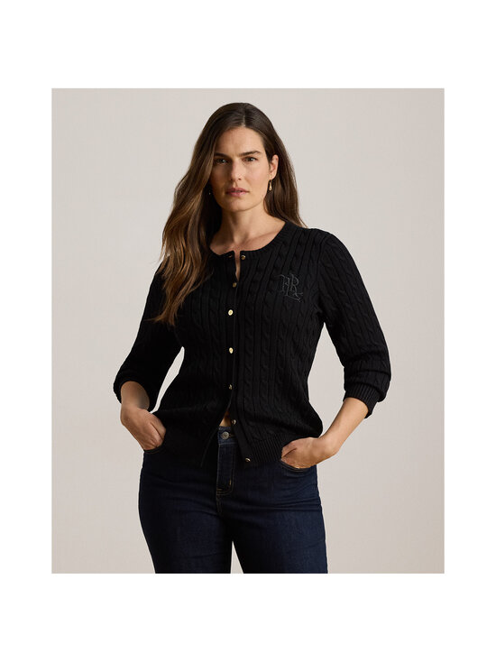 Lauren Ralph Lauren - Palmikkoneuletakki - 003 BLACK | Stockmann - photo 6