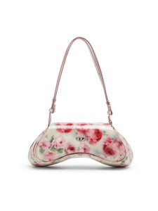Diesel - Play Play Crossbody -laukku - HB082 WHITE/PINK ROSES | Stockmann
