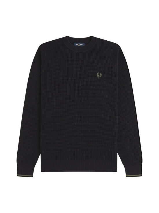 Fred Perry - Waffle Stitch -neulepaita - 198 BLACK | Stockmann - photo 1