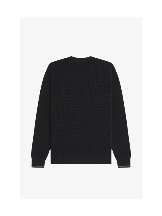 Fred Perry - Waffle Stitch -neulepaita - 198 BLACK | Stockmann - photo 2