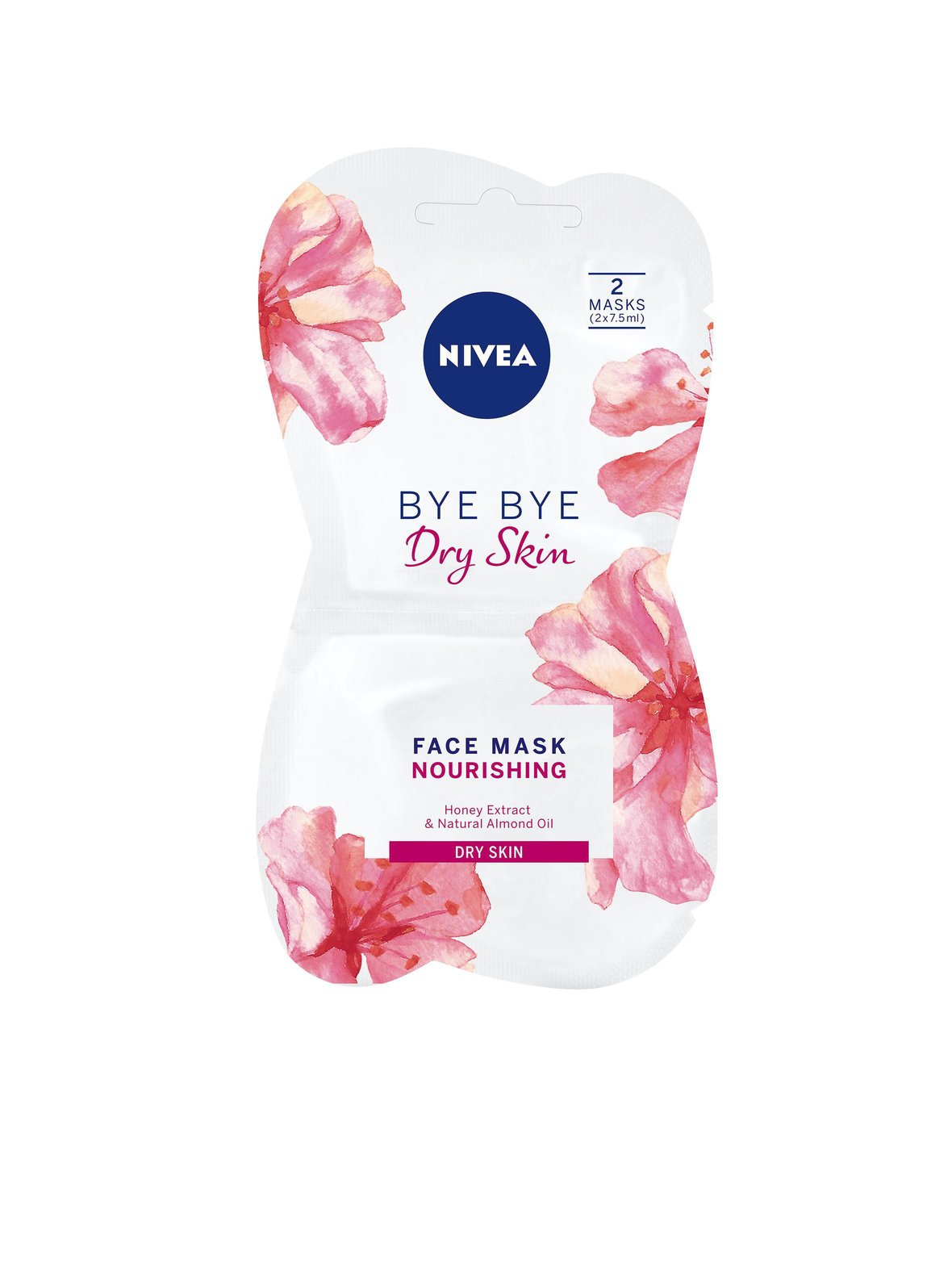 NIVEA Bye bye dry skin nourishing face mask -kasvonaamio 2 x 7,5 ml