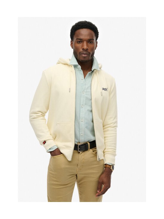 Superdry - Essential Logo Zip -hupparitakki - DUSTY WHITE | Stockmann - photo 3