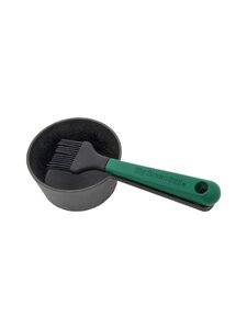 Big Green Egg - Cast Iron Sauce Pot with  Basting Brush -kastikepata ja silkoniharja | Stockmann