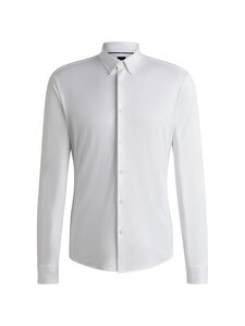 BOSS - Roan Slim Fit Kent -kauluspaita - 100 WHITE | Stockmann