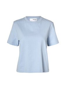 Selected - T-särk SlfEssential Boxy - CASHMERE BLUE | Stockmann