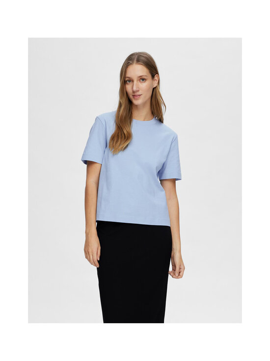 Selected - T-särk SlfEssential Boxy - CASHMERE BLUE | Stockmann - photo 3