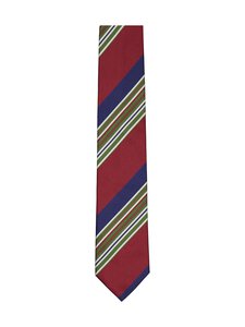 Stockholm Kravatt - Diagonal Stripe -silkkisolmio - G26B RED/GREEN/ BLUE | Stockmann