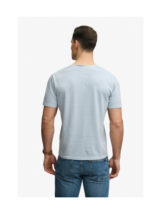 Superdry - Classic Cotton Linen Vee t-paita - K5E SLIP BLUE | Stockmann - photo 3