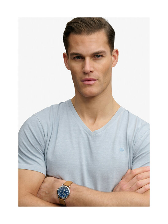 Superdry - Classic Cotton Linen Vee t-paita - K5E SLIP BLUE | Stockmann - photo 5