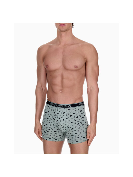 Emporio Armani - Bokserid, 3 paari - M5155 BRICK/LEAF-BLK P/BLK | Stockmann - photo 5