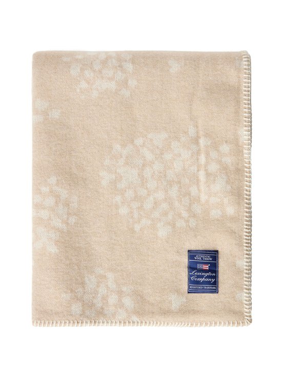 Lexington - Floral Jacquard Wool -villahuopa 130 x 170 cm - BEIGE/WHITE | Stockmann - photo 1