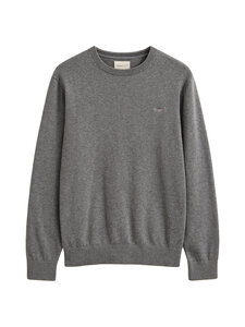 GANT - Cotton-neulepaita - 92 DARK GREY MELANGE | Stockmann