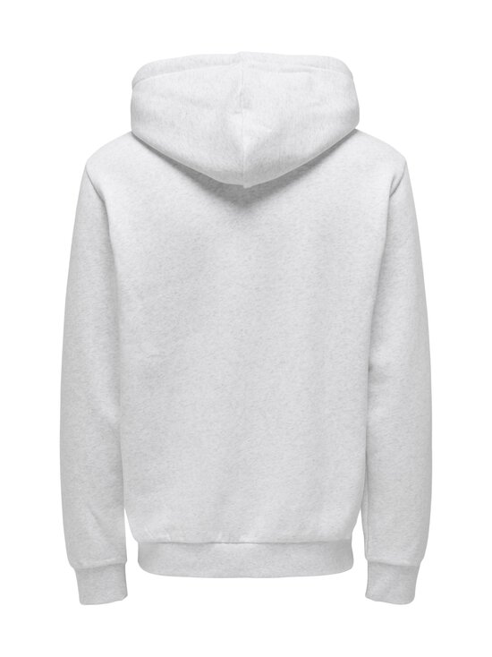 Only & Sons - OnsCeres Zip Through -huppari - SUPER LIGHT GREY MELANGE | Stockmann - photo 2