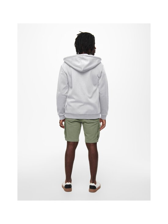 Only & Sons - OnsCeres Zip Through -huppari - SUPER LIGHT GREY MELANGE | Stockmann - photo 4