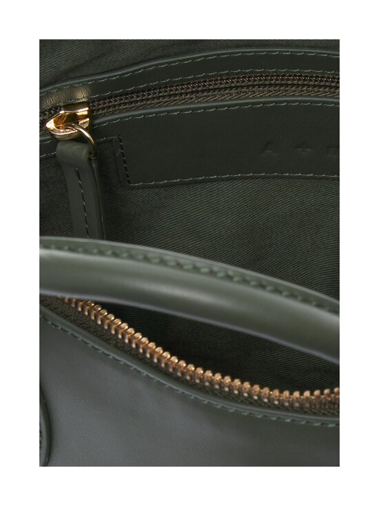 A+more - Helly Bowler ādas soma - FOREST GREEN | Stockmann - photo 3