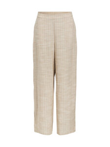 Object - ObjPaula Yui High Waist platās bikses - CROCKERY STRIPES:CLOUD DANCER | Stockmann