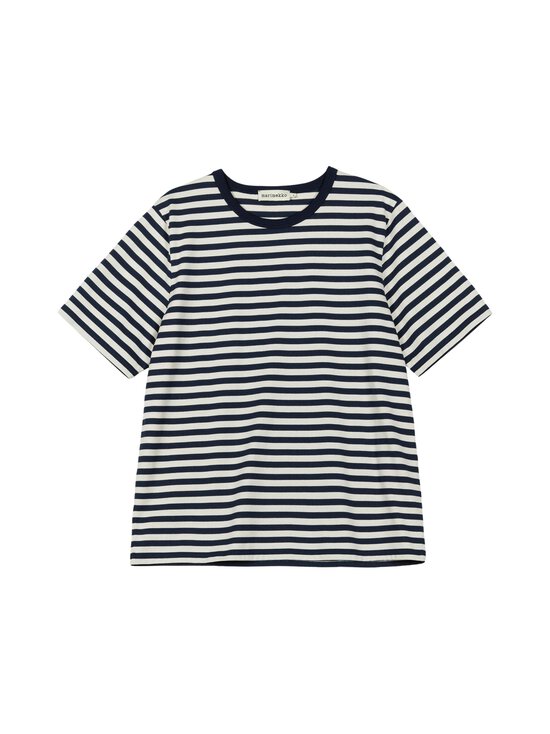 Marimekko - Tasaraita Unisex Kioski t-paita - 900 DARK NAVY, OFF WHITE - photo 1 Marimekko - Tasaraita Unisex Kioski t-paita - 900 DARK NAVY, OFF WHITE | Stockmann - photo 1