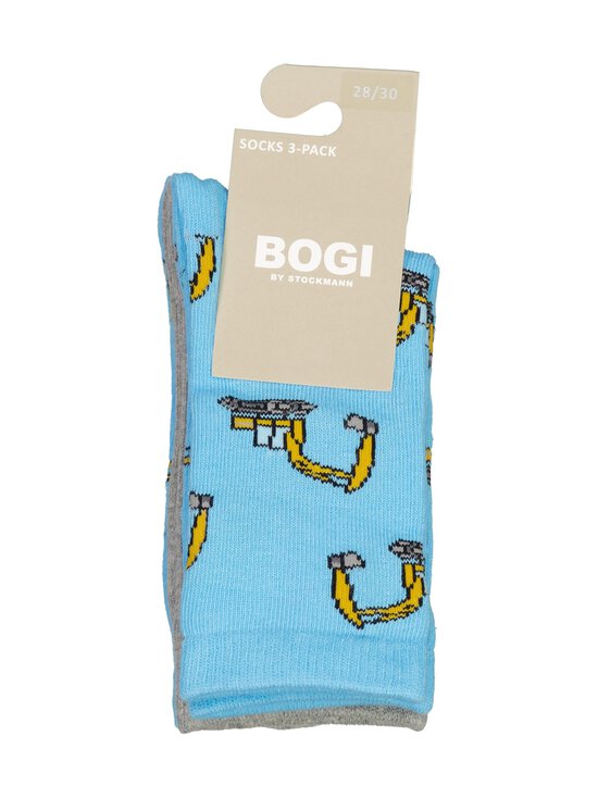 Bogi - Jack zeķes 3-pāri - BLUE/GREY/BLUE CONSTRUCTION VEHICLES | Stockmann - photo 3