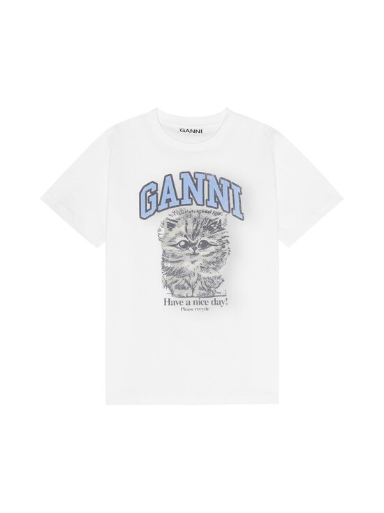 Ganni - Kitty Margot Relaxed t-paita - 151 BRIGHT WHITE - photo 1 Ganni - Kitty Margot Relaxed t-paita - 151 BRIGHT WHITE | Stockmann - photo 1