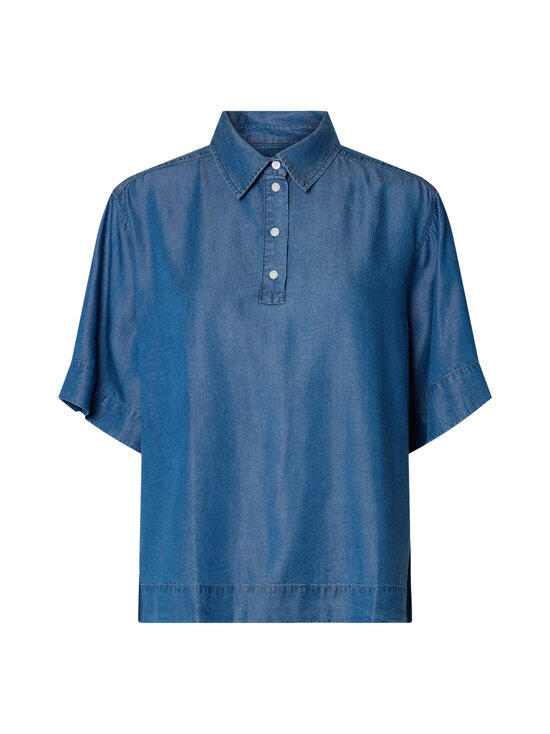Selected - Polosärk SlfJanna Oversize 2/4 - MEDIUM BLUE DENIM | Stockmann - photo 1