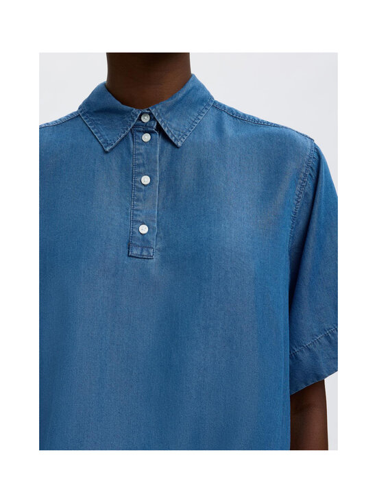 Selected - Polosärk SlfJanna Oversize 2/4 - MEDIUM BLUE DENIM | Stockmann - photo 6