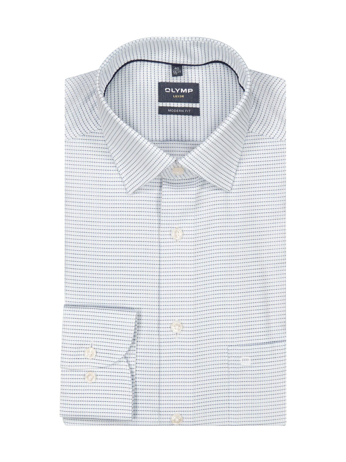 Modern Fit Structure Check -kauluspaita