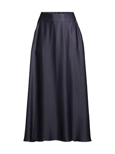 ESSENTIALS by Stockmann - Alice- pitkä satiinihame - DK.NAVY | Stockmann