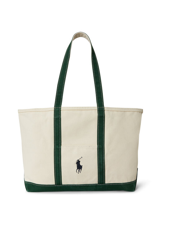 Polo Ralph Lauren - Tote Medium soma - CREAM/GREEN | Stockmann - photo 1