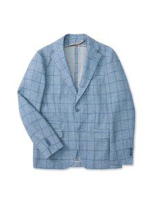 Turo - Simone HL Casual Check -puvuntakki - 65 LIGHT BLUE | Stockmann