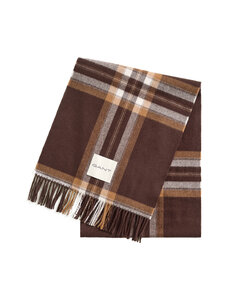 GANT - Tartan Check -villahuivi - 202 DEEP BROWN | Stockmann