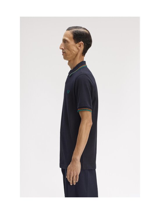 Fred Perry - The Twin Tipped -pikeepaita - NAVY / DARK CARAMEL / SPORT GR | Stockmann - photo 8