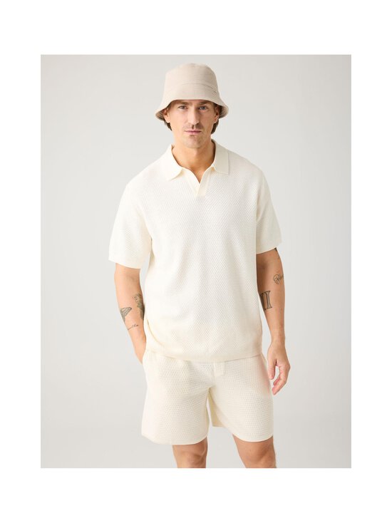 Knowledge Cotton Apparel - Organic Cotton Polo t-paita - 1387 EGRET | Stockmann - photo 4