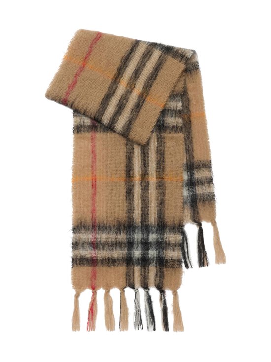 Burberry - Check Mohair -neulehuivi - B9719 SAND | Stockmann - photo 1