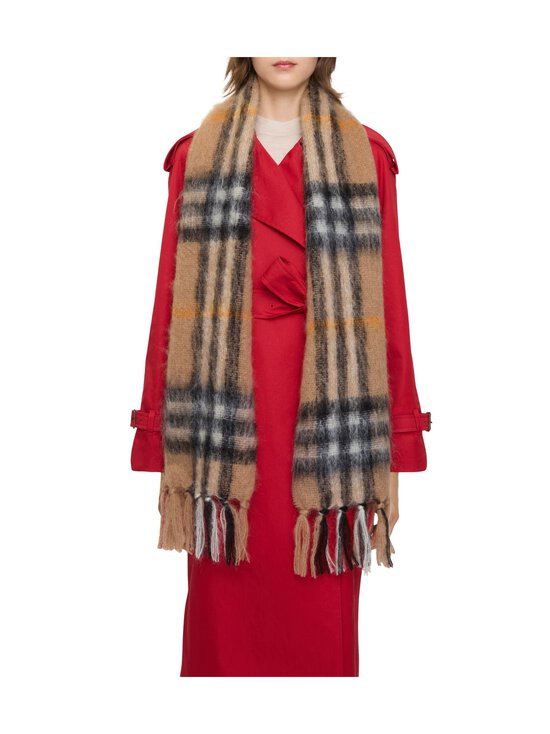 Burberry - Check Mohair -neulehuivi - B9719 SAND | Stockmann - photo 3