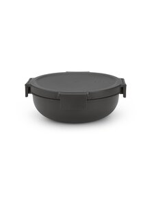 Brabantia - Make& Take salātu bļoda 1,3 l - DARK GREY Brabantia - Make& Take salātu bļoda 1,3 l - DARK GREY | Stockmann