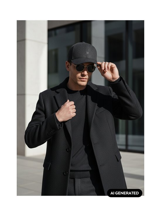 GANT - Tonal Shield Melton -lippalakki - 95 ANTRACIT MELANGE | Stockmann - photo 2