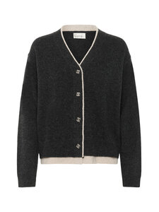 MY ESSENTIAL WARDROBE - MWTracy adīta vilnas jaka - 170 DARK GREY MELANGE | Stockmann