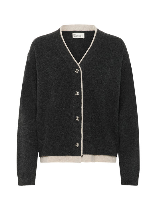 MY ESSENTIAL WARDROBE - MWTracy adīta vilnas jaka - 170 DARK GREY MELANGE | Stockmann - photo 1