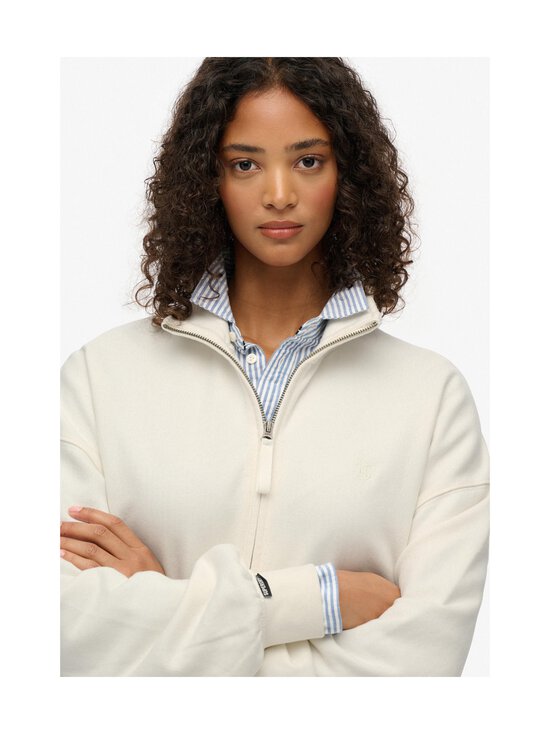 Superdry - Studios Half Zip -paita - 71D OFF WHITE | Stockmann - photo 4
