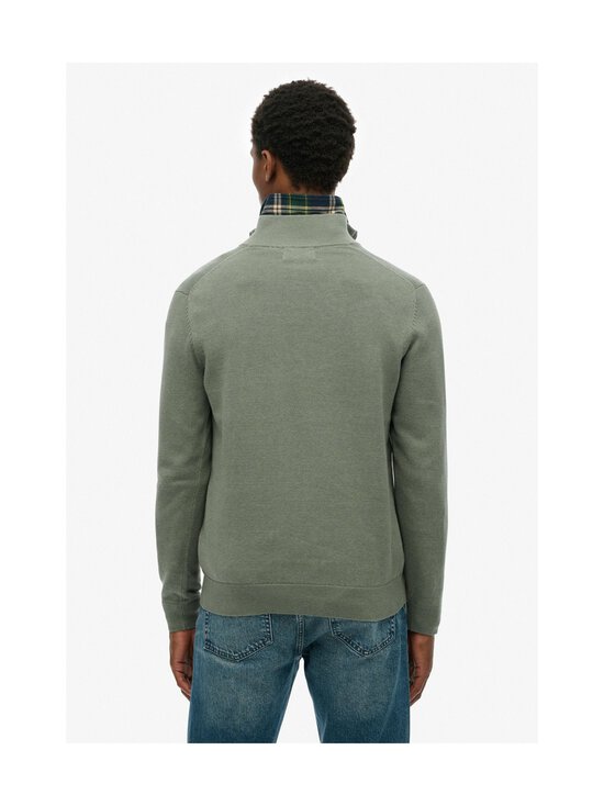 Superdry - Essentials Half Zip -neule - J7R LILY PAD GREEN MARL | Stockmann - photo 3