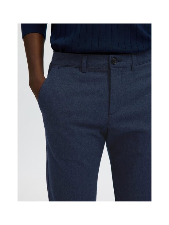 Selected - Slim Miles Brushed Wool Look -chinohousut - DARK SAPPHIRE DETAIL:STRUCTURE | Stockmann - photo 6