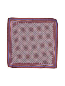 Eton - Medallion Double Print -silkkitaskuliina - 58 DARK RED | Stockmann