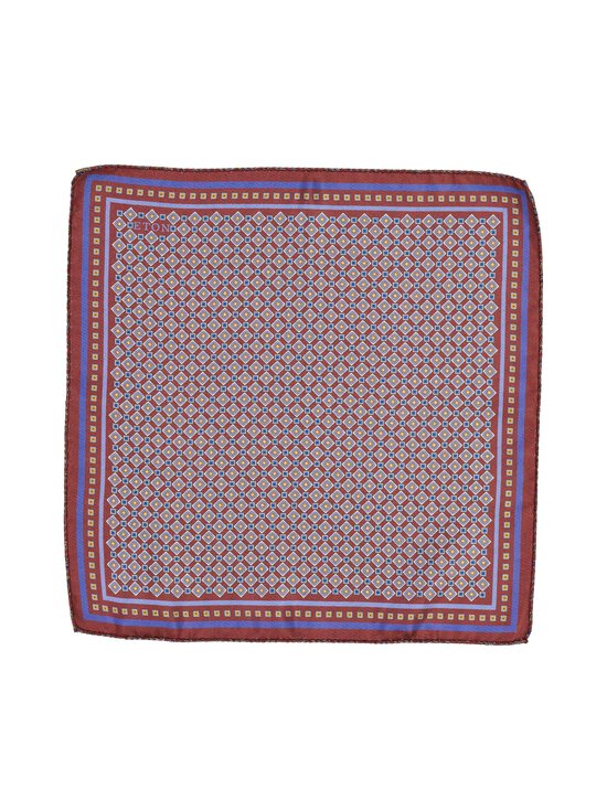Eton - Medallion Double Print -silkkitaskuliina - 58 DARK RED | Stockmann - photo 1