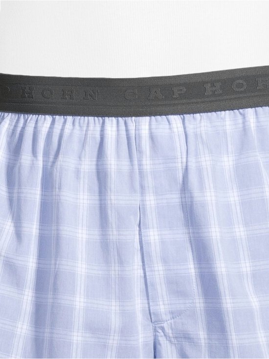 Cap Horn loungewear - Carl apakšbikses, 2-gab - WHITE-LT. BLUE CHECK/LT.BLUE WHITE STRIPE | Stockmann - photo 3